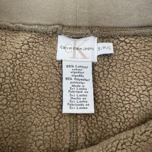 90s Calvin Klein Jeans Faux Sherpa Fleece Lined Maxi Skirt - Picture 6 of 10